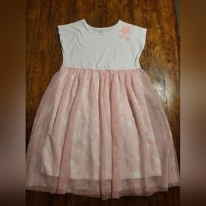 Girls Wonder Nation loose dress size 10/12 pink white like new